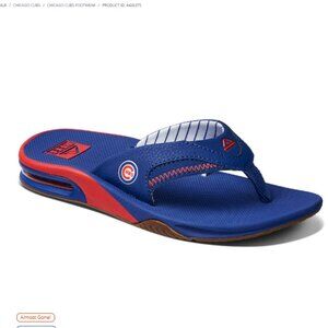 Chicago Cubs REEF Women's Fanning Bottle Opener Sandals